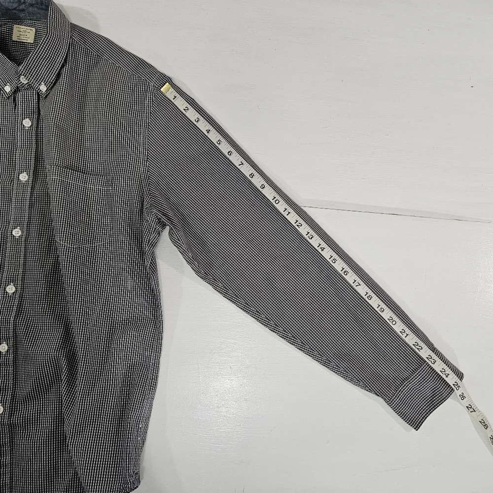 J. Crew Blue Plaid Button Down Shirt Mens Size Large